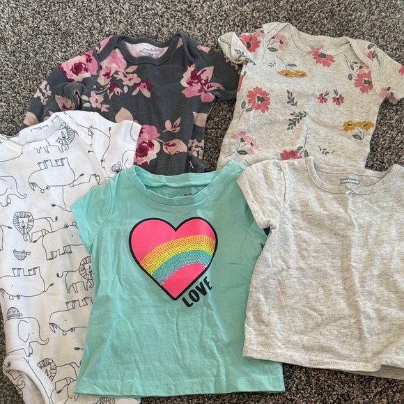 Other - Bundle of 5 Baby Girl Onesies size 3-6 Months